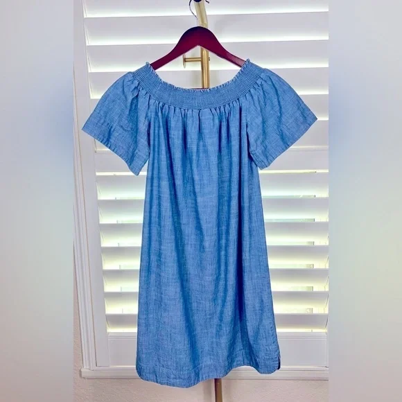 J.Crew Chambray Dress Sz 00 - Picture 2 of 5